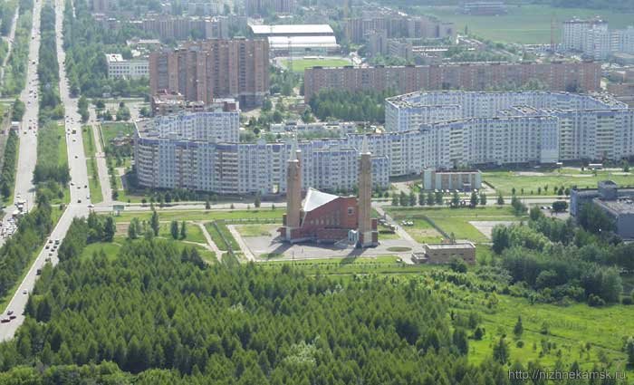 Мечеть, вид сверху., Нижнекамск