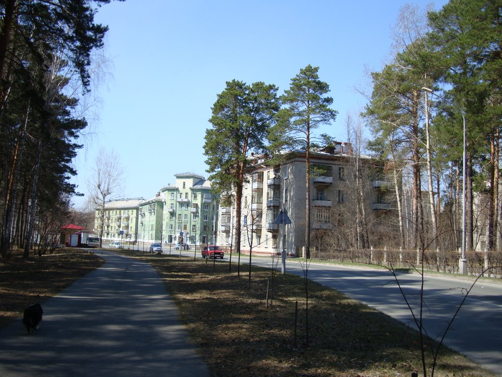 Вид на перекрёсток ул. Ленина и ул. Свердлова, Северск