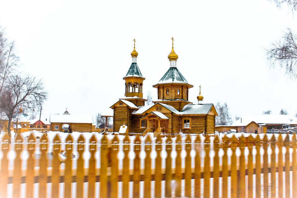 Church in White Jar of the Tomsk region, Белый Яр