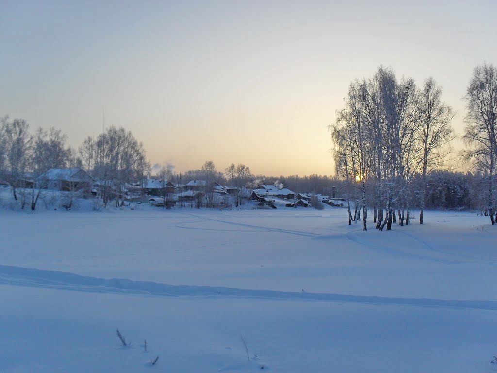 Озеро Токовушка зимой., Молчаново