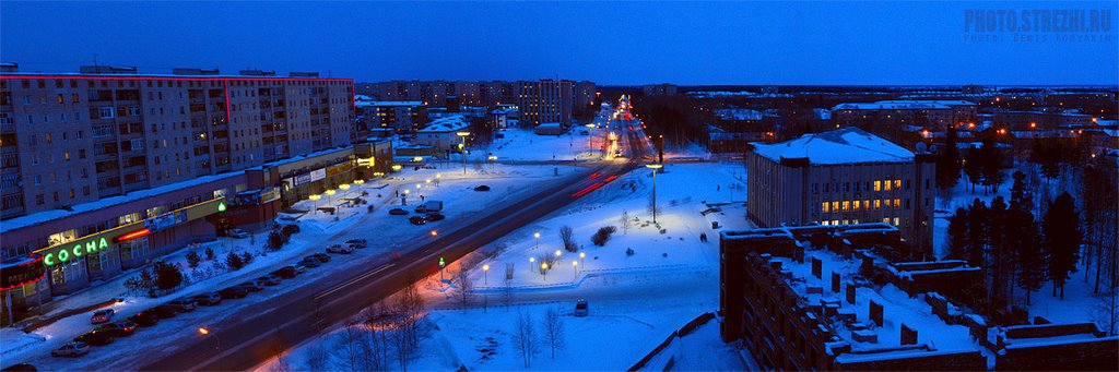 winter evening, Стрежевой