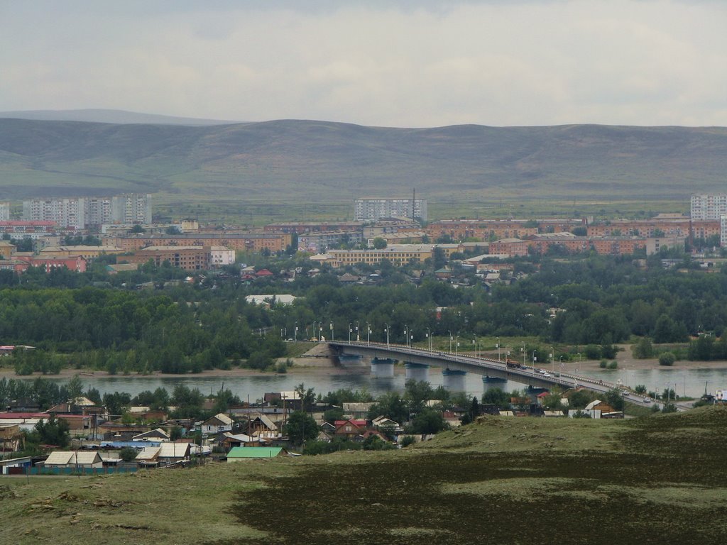 Панорама г.Кызыл со смотровой площадки (август 2009г.), Бай Хаак