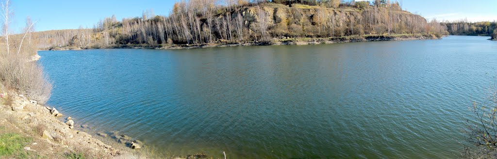 Барсуки: пруд .осенью хорош!и летом уже почище..., Барсуки