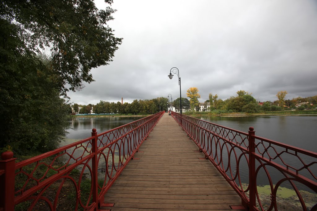 восстановленный 164-метровый мост, Богородицк