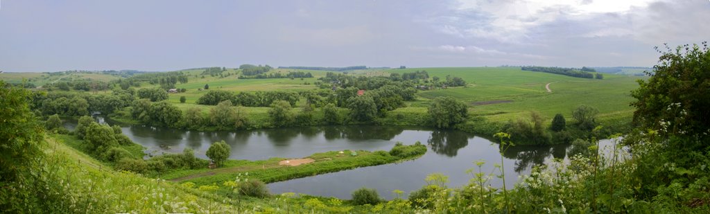 Панорама с Одоевского городища (20.06.2009), Одоев
