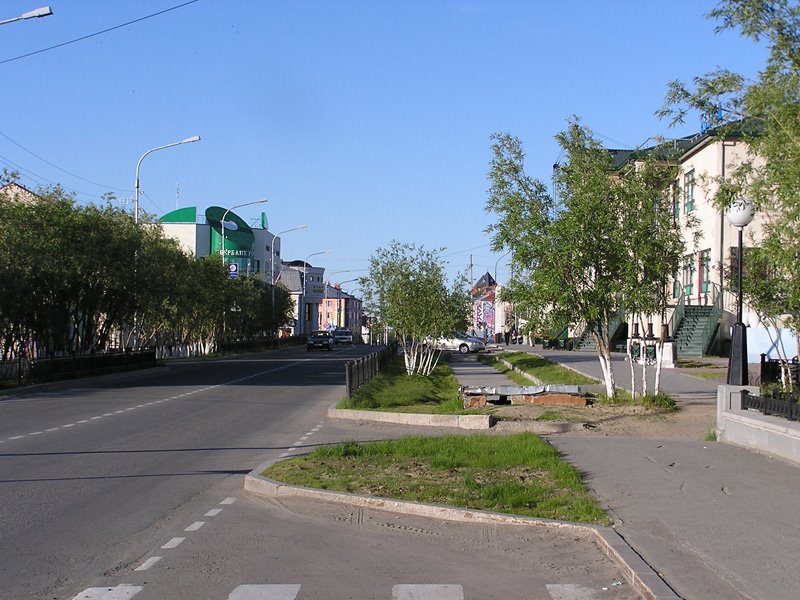 Salekhard: Street of Republic, Салехард