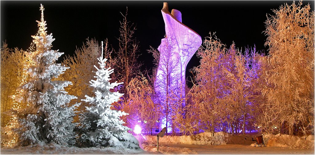 Памятник газовому фонтану, Сургут
