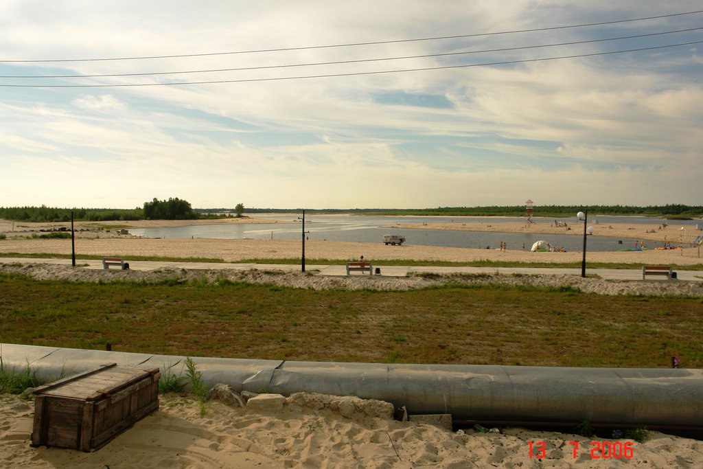 Тарко-Сале, пляж (13.07.2006г), Тарко-Сале