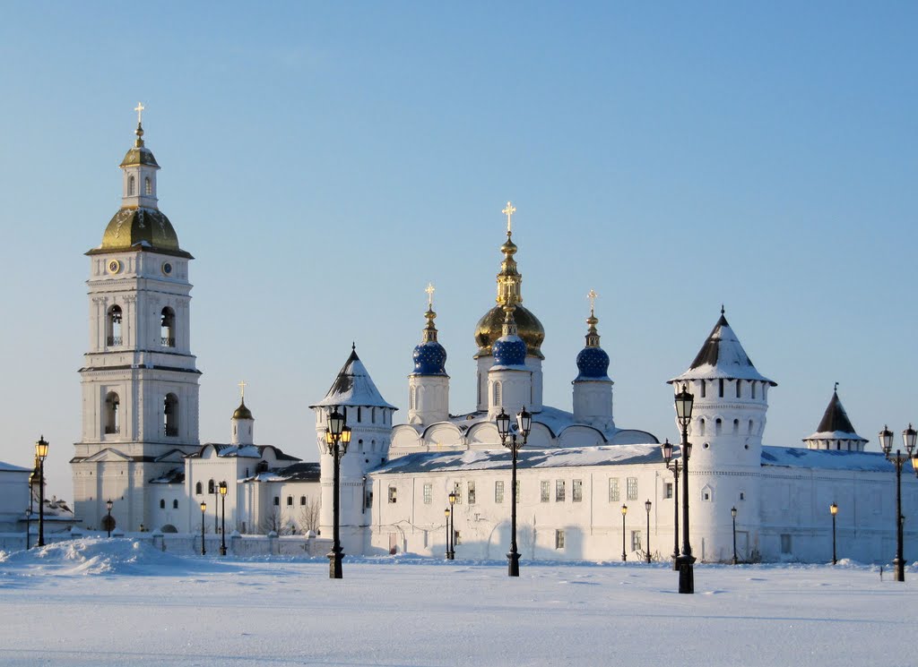 Утренний взгляд на зимний кремль, Тобольск