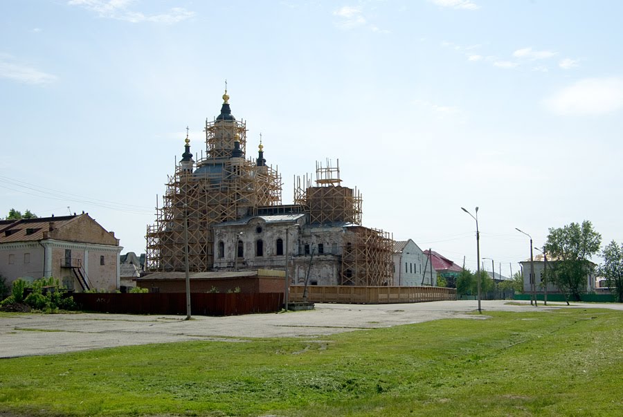 Вид на Базарную площадь и церковь Захария и Елизаветы / View of the Market square and Zaharija and Elizabeths church (14/06/2008), Тобольск