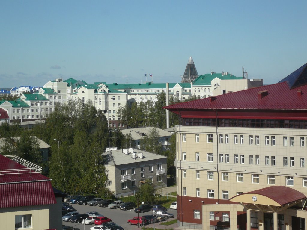 Вид на администрацию Югры из ЮГУ  ~SAG~, Ханты-Мансийск