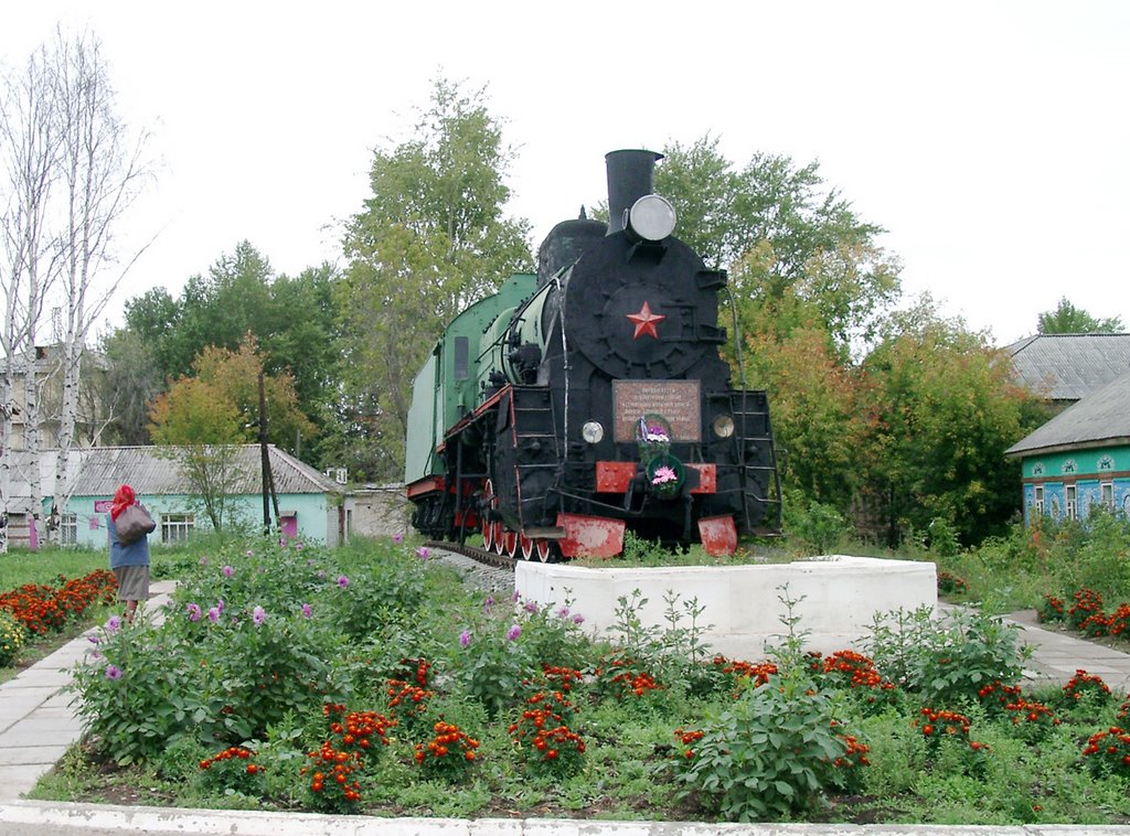 Балезинский паровоз - памятник строителям железной дороги Ижевск - Балезино, Балезино