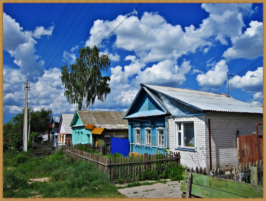 Wohnstrasse am dörflichen Rand von Ulyanovsk, Игнатовка