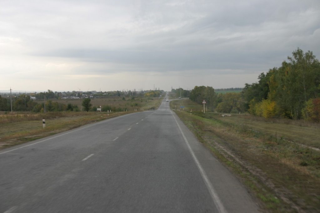Samara Oblast, Russia - From Dimitrovgrad to Samara Airport - The gigantic russian plain, Новая Малыкла
