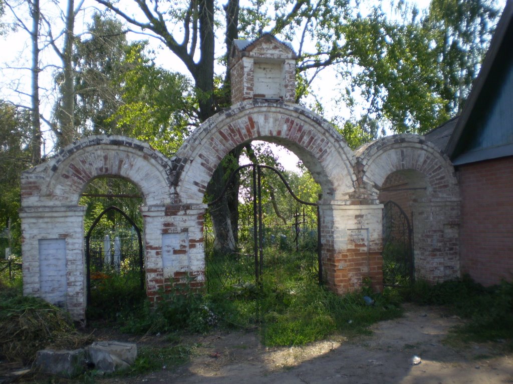 Ворота на старом кладбище Старой Майны, Старая Майна