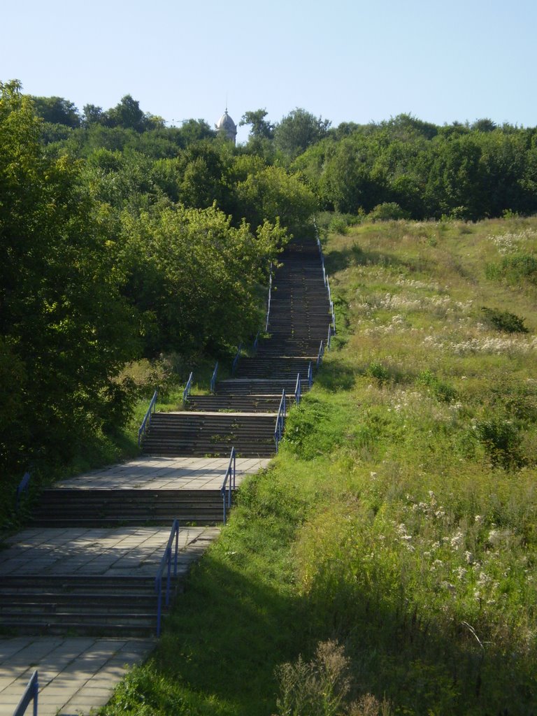 Знаменитая ульяновская лестница на Венец, Ульяновск