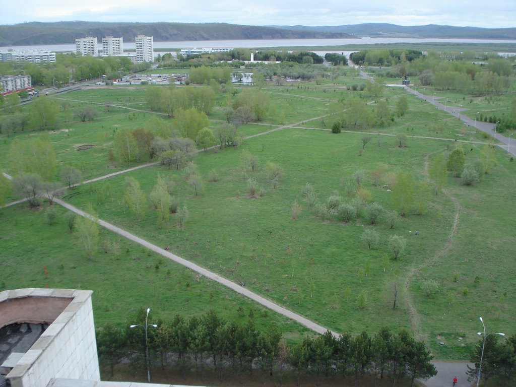 view on park, Комсомольск-на-Амуре