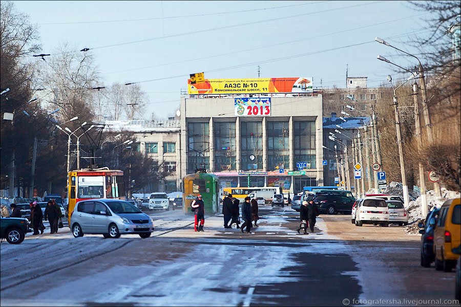 реклама ААЗС №10, Комсомольск-на-Амуре