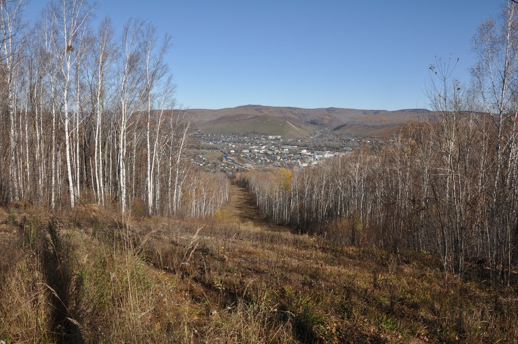 Obluchye (2012-10) - View downhill, Облучье