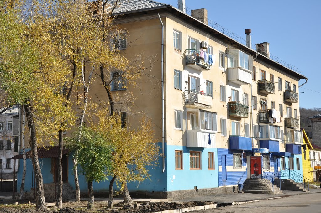 Obluchye (2012-10) - Apartment block, Облучье