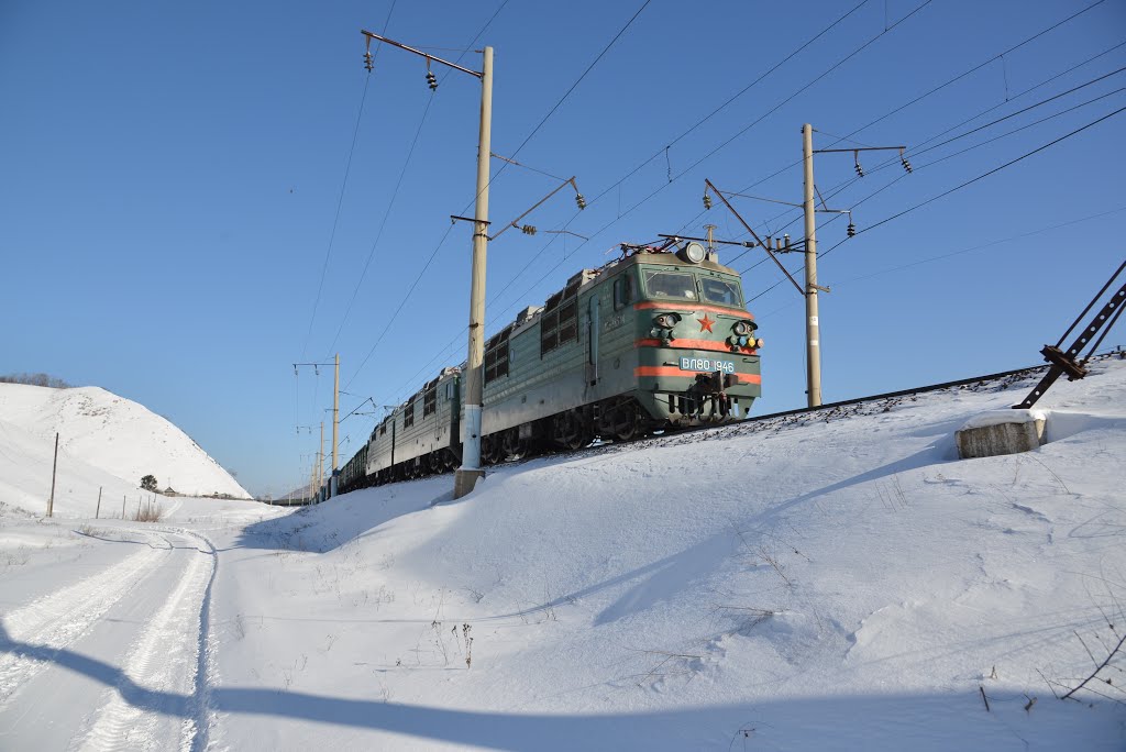 Obluchye (2013-02) - Railway track, Облучье