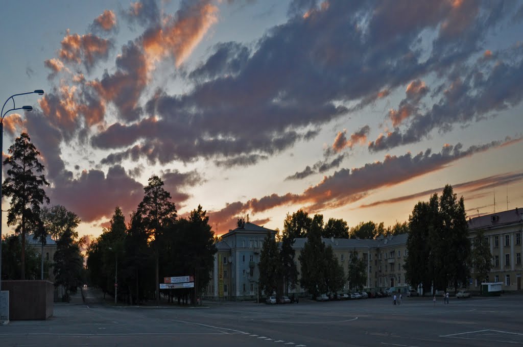 towns main square, Озерск