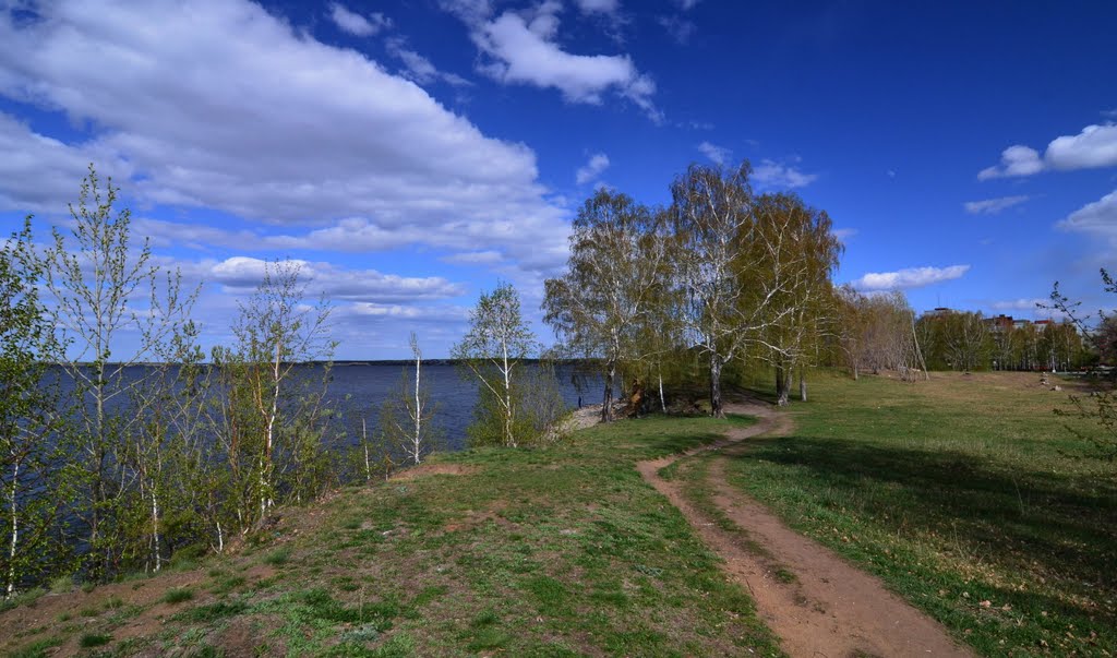 road along the lake, Озерск