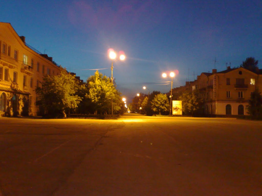 Вечерний вид с площади, Еманжелинск