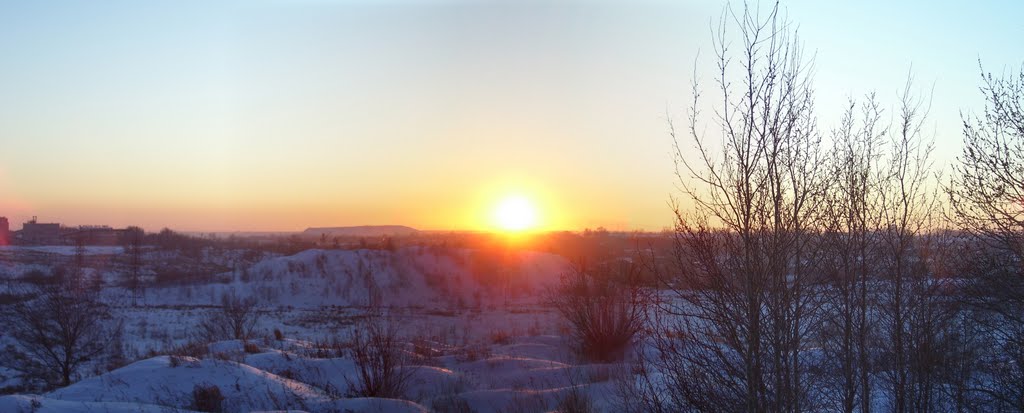 Зимний закат, Копейск