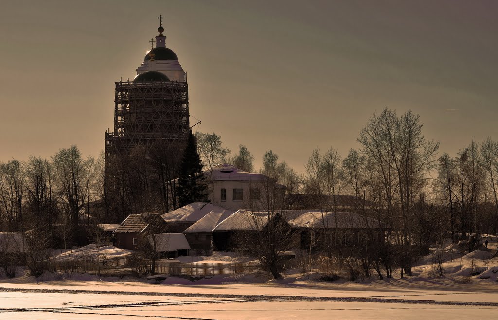 temple on the shore of the pond, Кыштым