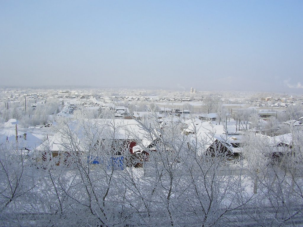 Kyshtym by winter  (K-Libkneht St. 125), Кыштым