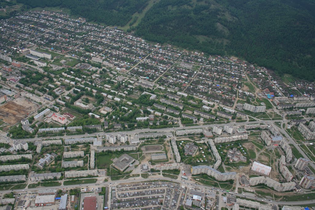ул. 8-ого Марта. Вид с воздуха / Miass. Avtozavod district, Миасс