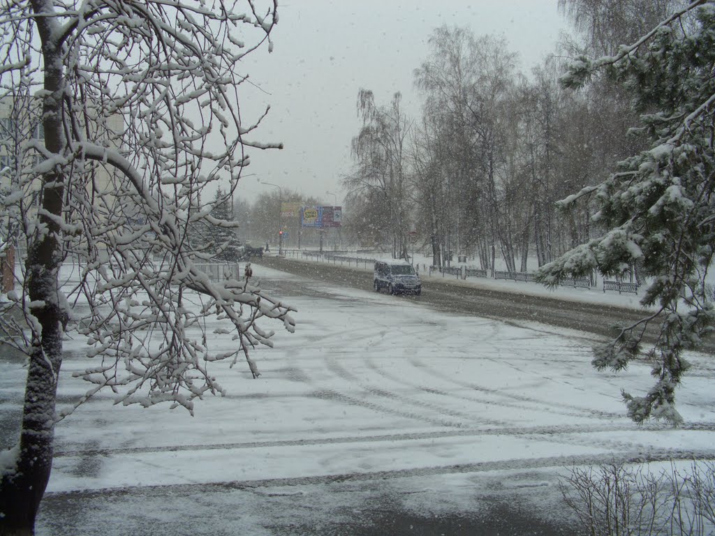 2 мая 2009года.Снег., Чебаркуль