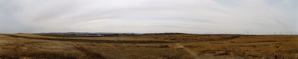 Вид Забайкальска с крыши дота, 17.04.2014, Забайкальск