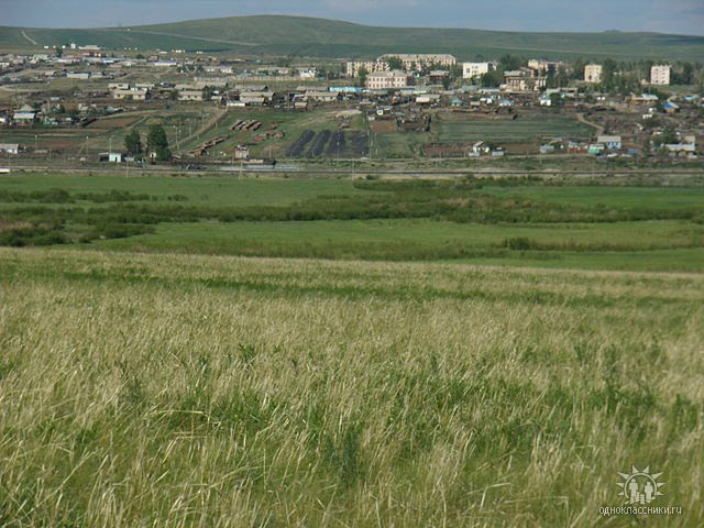 Вид на городок с трассы, Нижний Часучей