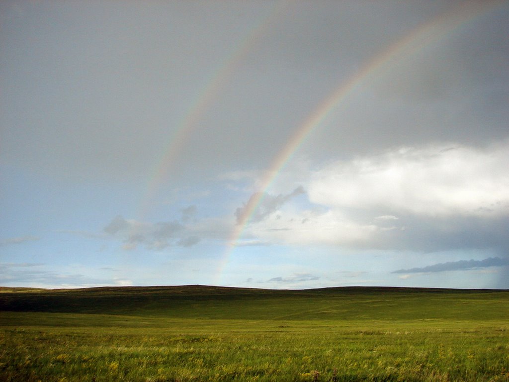 Радуга в степи (Забайкалье, Агинский Бурятский Автономный Округ, 2006); Rainbow in steppe (Transbaikalia, Agin-Buryat Autonomous Okrug, 2006), Нижний Часучей