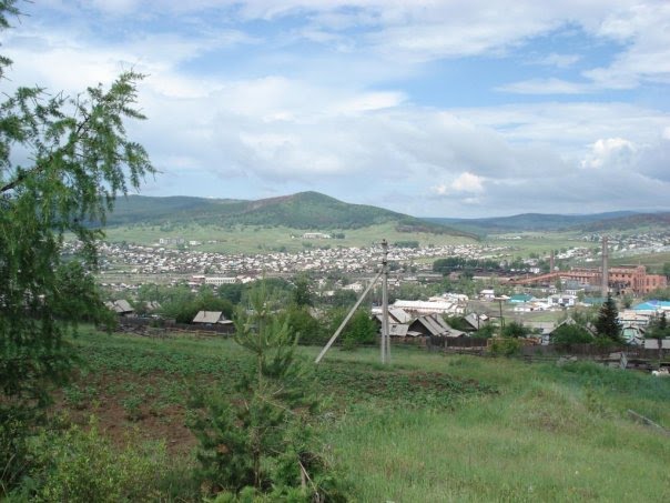 Вид с подножия сопки Лунёва, Петровск-Забайкальский