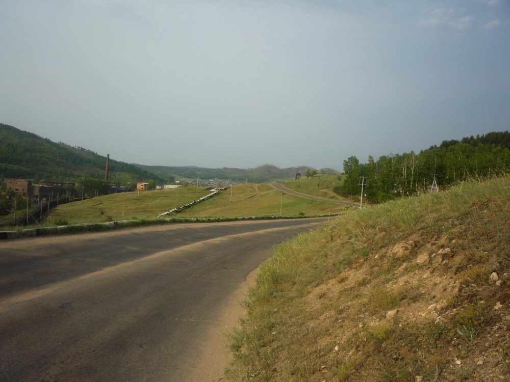 Дорога в Соцгород с улицы Лебедева, Петровск-Забайкальский