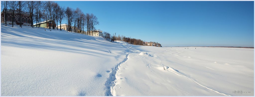 Волга. Большой снег., Мариинский Посад