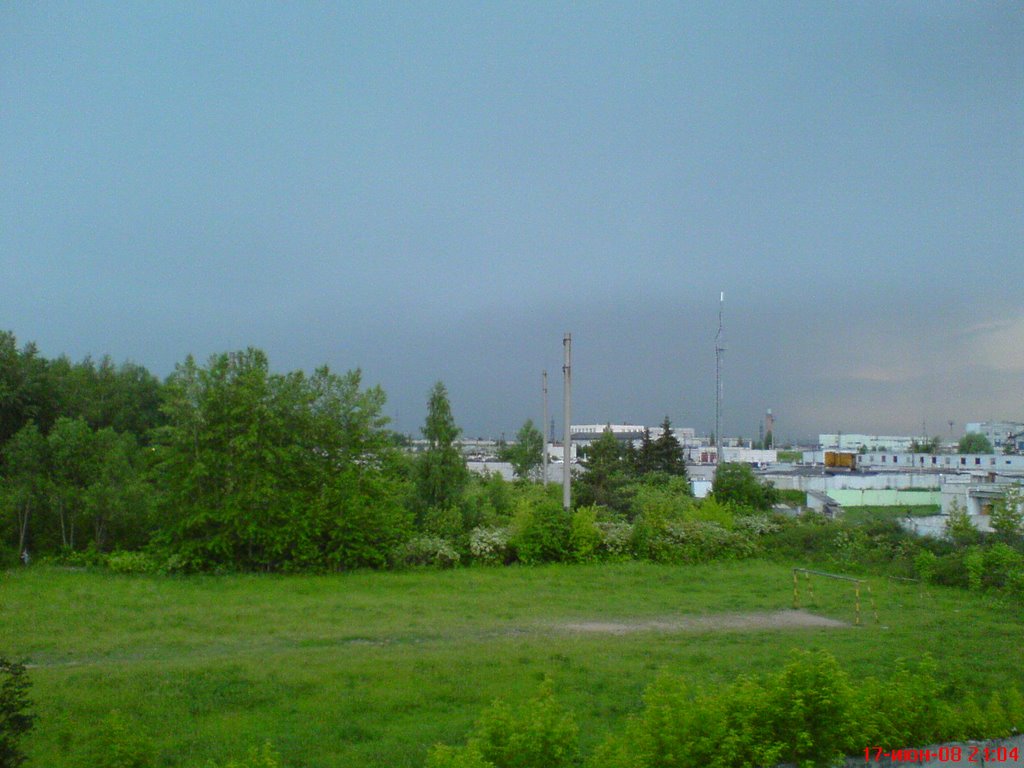 вид с балкона дома №5 по ул. 10-Пятилетки, Новочебоксарск