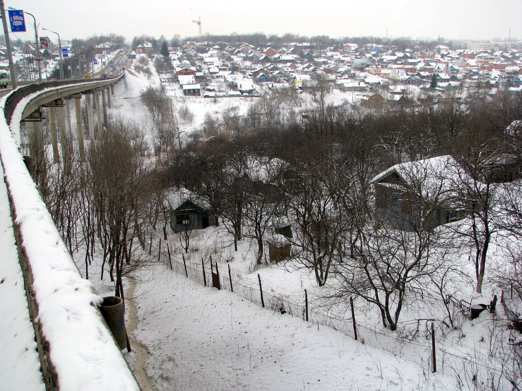 вид с Гагаринского моста, Чебоксары