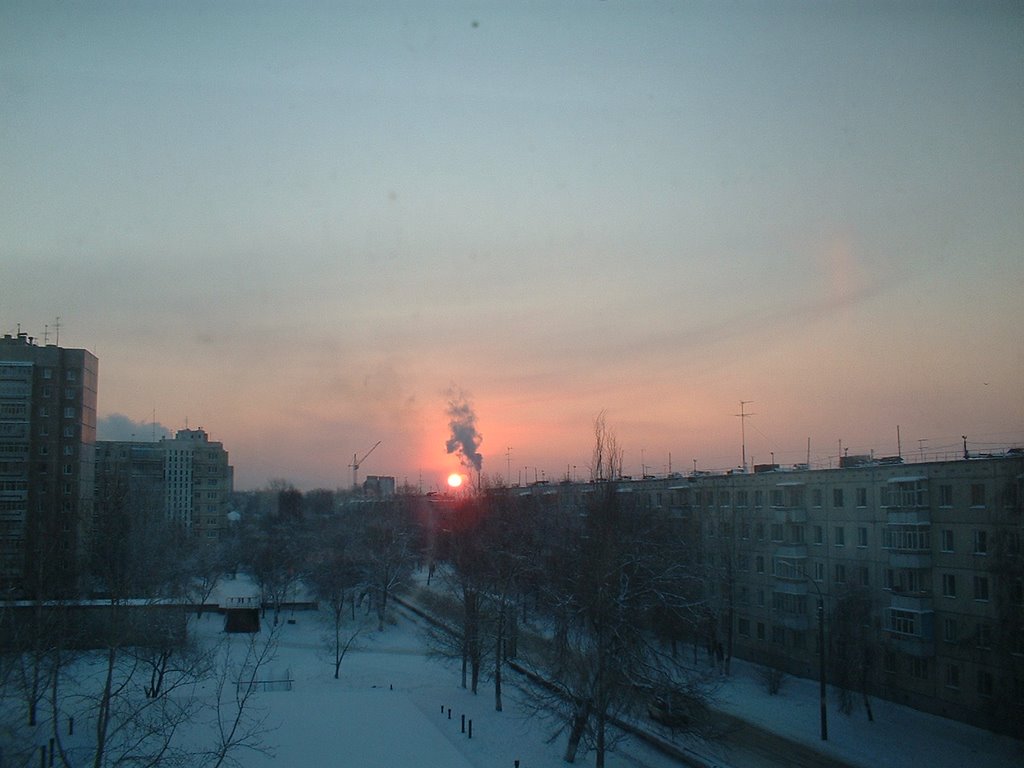 Street in winter, Шемурша