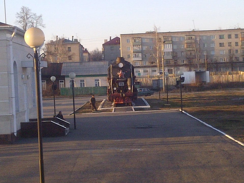 Steam engine exhibit, Shumerlya Station, Шумерля