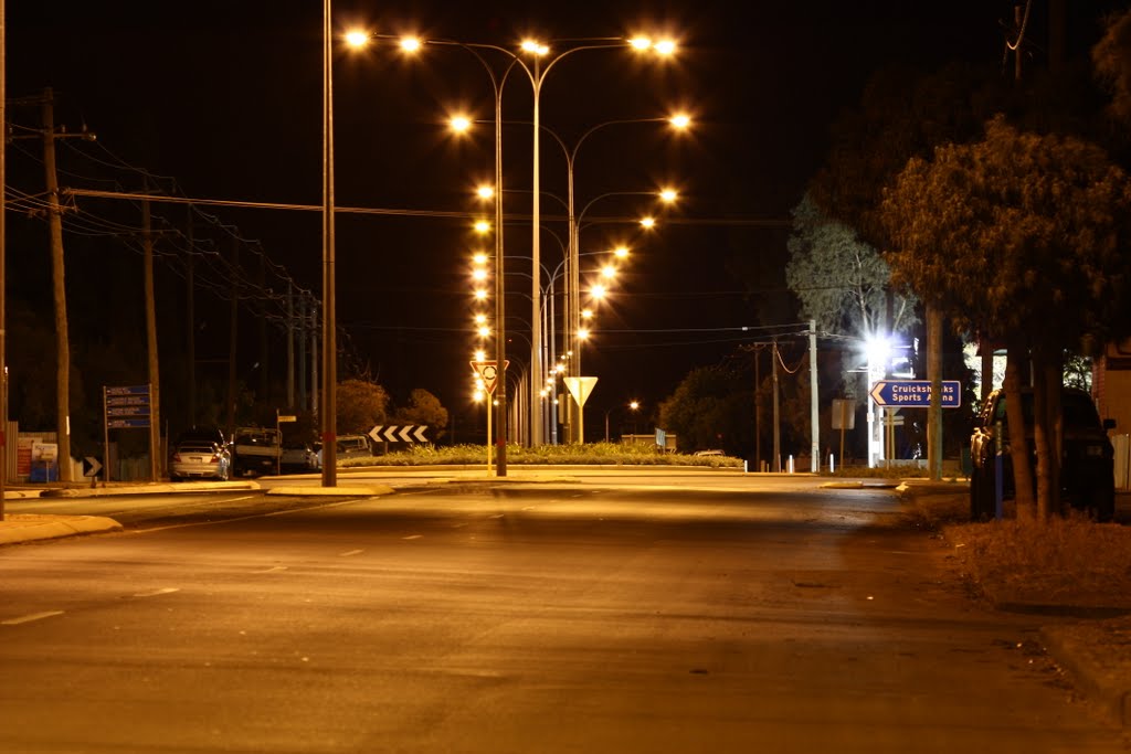 Boulder - Night View Along Federal Road, Калгурли