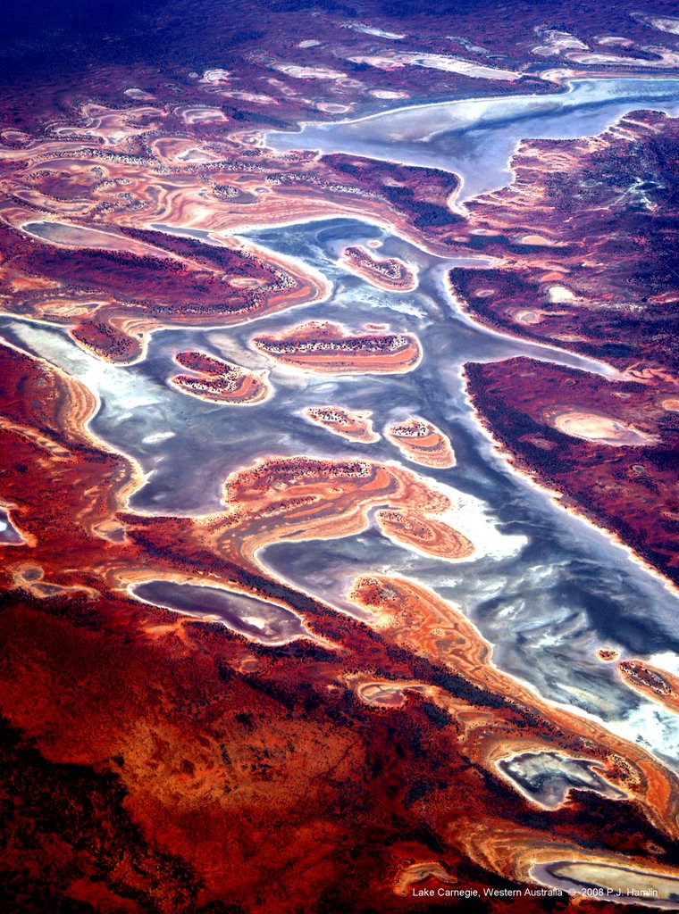 Lake Carnegie, Western Australia From 10,000 Meters, Мандурах