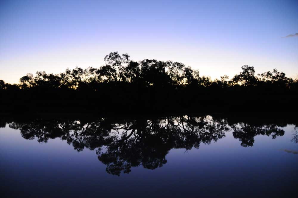 Evening on the Thomson River at Longreach, Калундра