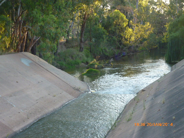 Warren - Gunningbar Creek Flow Regulator - 2014-01-20, Албури