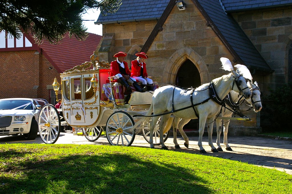 Bridal Carriage!!!!! St Marks Cathedral, Wollongong, Воллонгонг