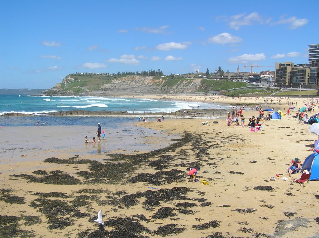 Newcastle Baths Wading Pool, Newcastle Beach and cliffs at King Edward Park, Ньюкастл
