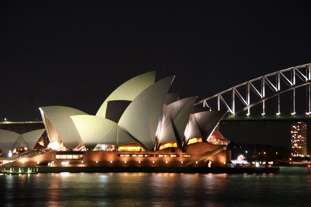 Sydney Opera House at night, Сидней